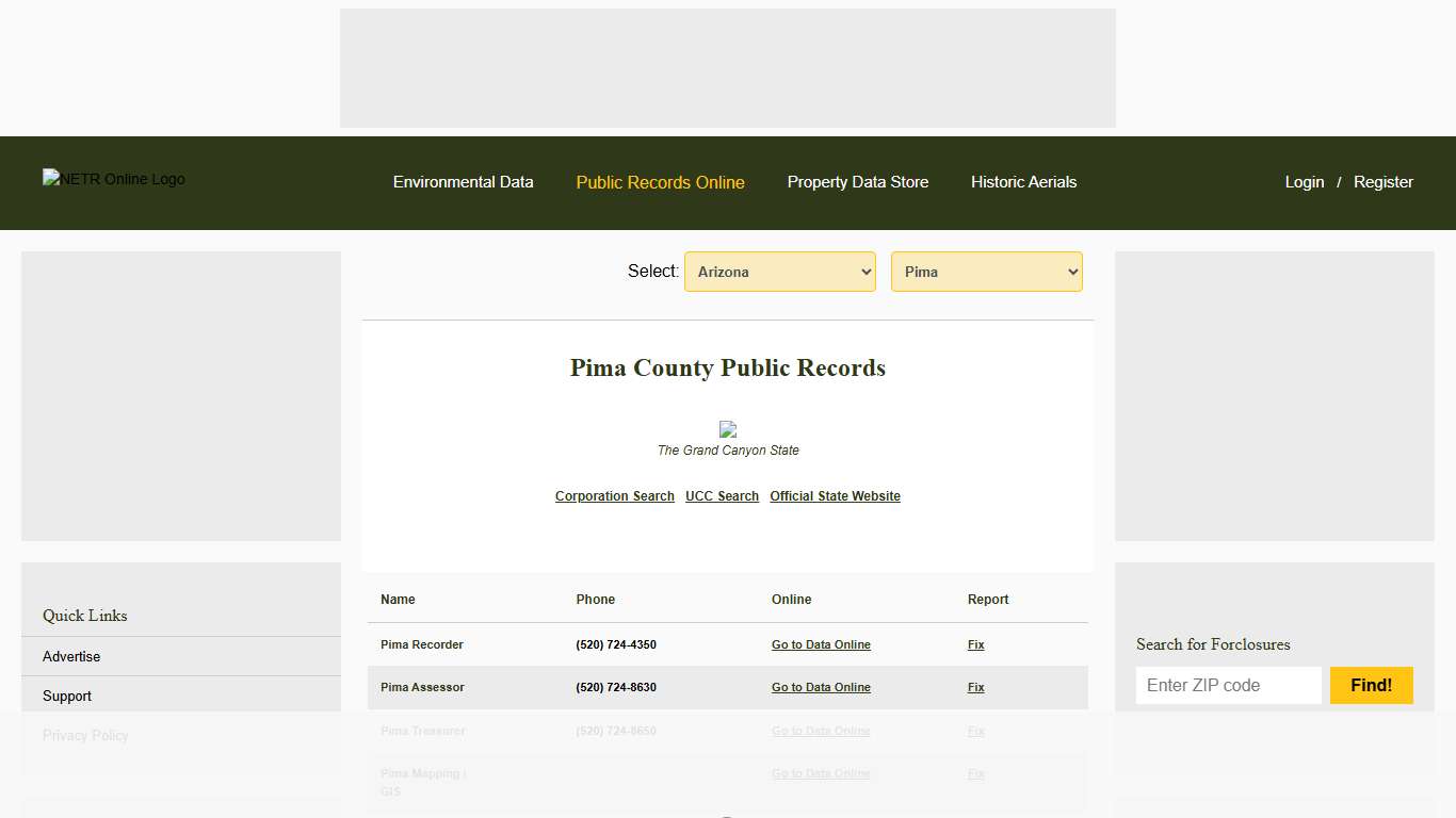 NETR Online • Pima • Pima Public Records, Search Pima Records, Pima Property Tax, Arizona Property Search, Arizona Assessor