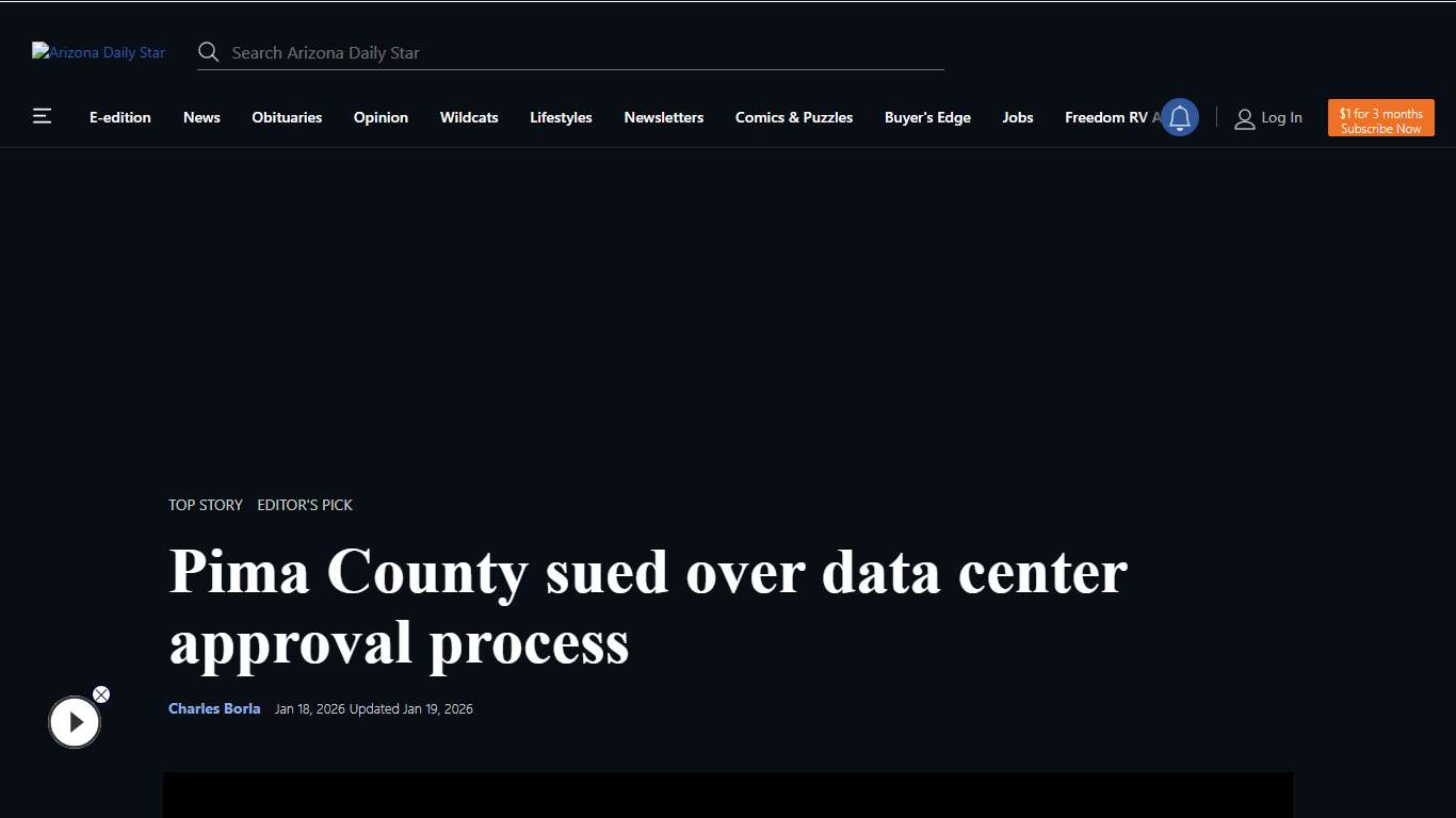 Pima County sued over data center approval process